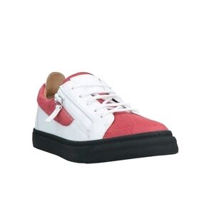 RRP€680 GIUSEPPE ZANOTTI Leather Sneakers US9 UK6 EU39 Logo Flat Made in Italy